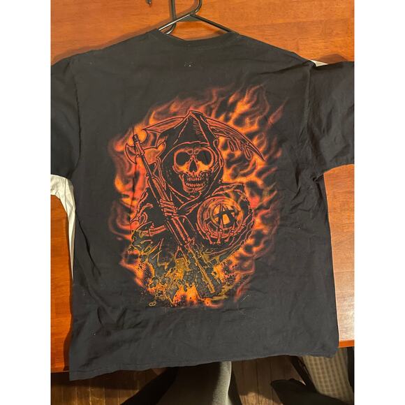 2012 Sons of Anarchy Samcro Big Reaper Shirt HTF XL 22x29 - Picture 1 of 5